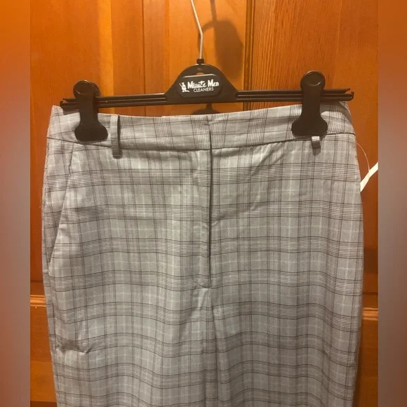 Nordstrom British Plaid High Waist Wide Leg Pants - NWOT - Picture 4 of 14